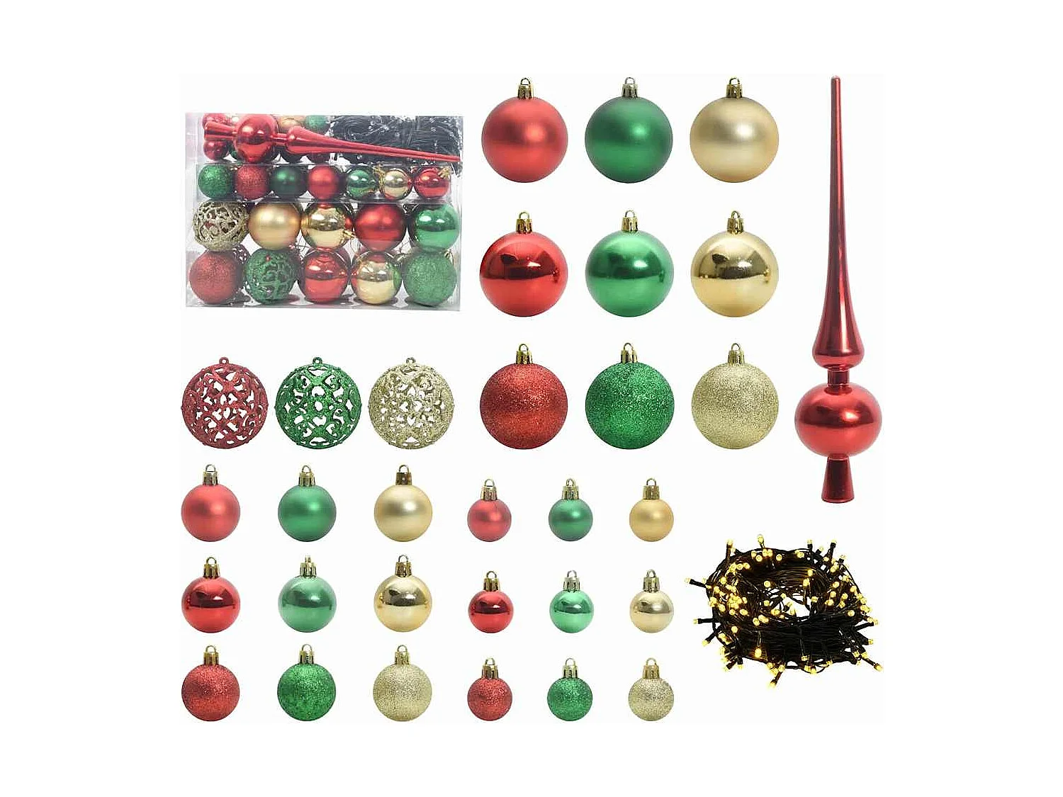 Kerstboom met 150 LED's met standaard Goud 120 cm PET