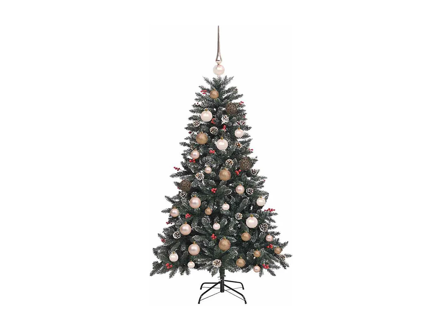 Sapin de Noël artificiel avec 150 LED Vert 68 x 68 x 120 cm