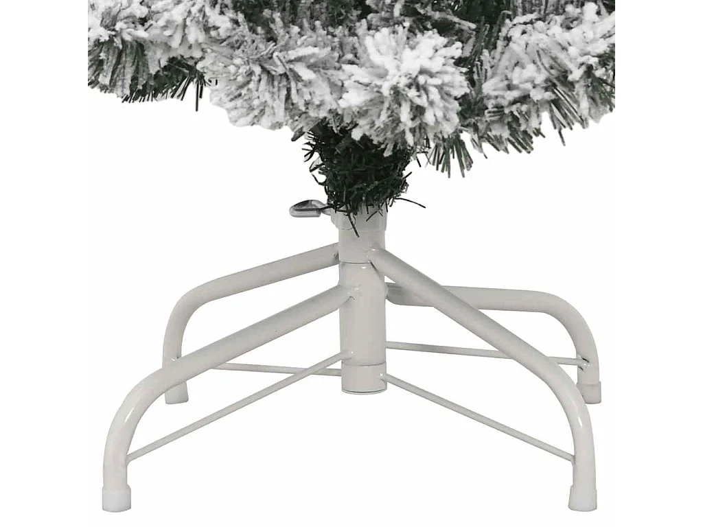 Sapin de Noël artificiel à charnières avec neige floquée 150 cm