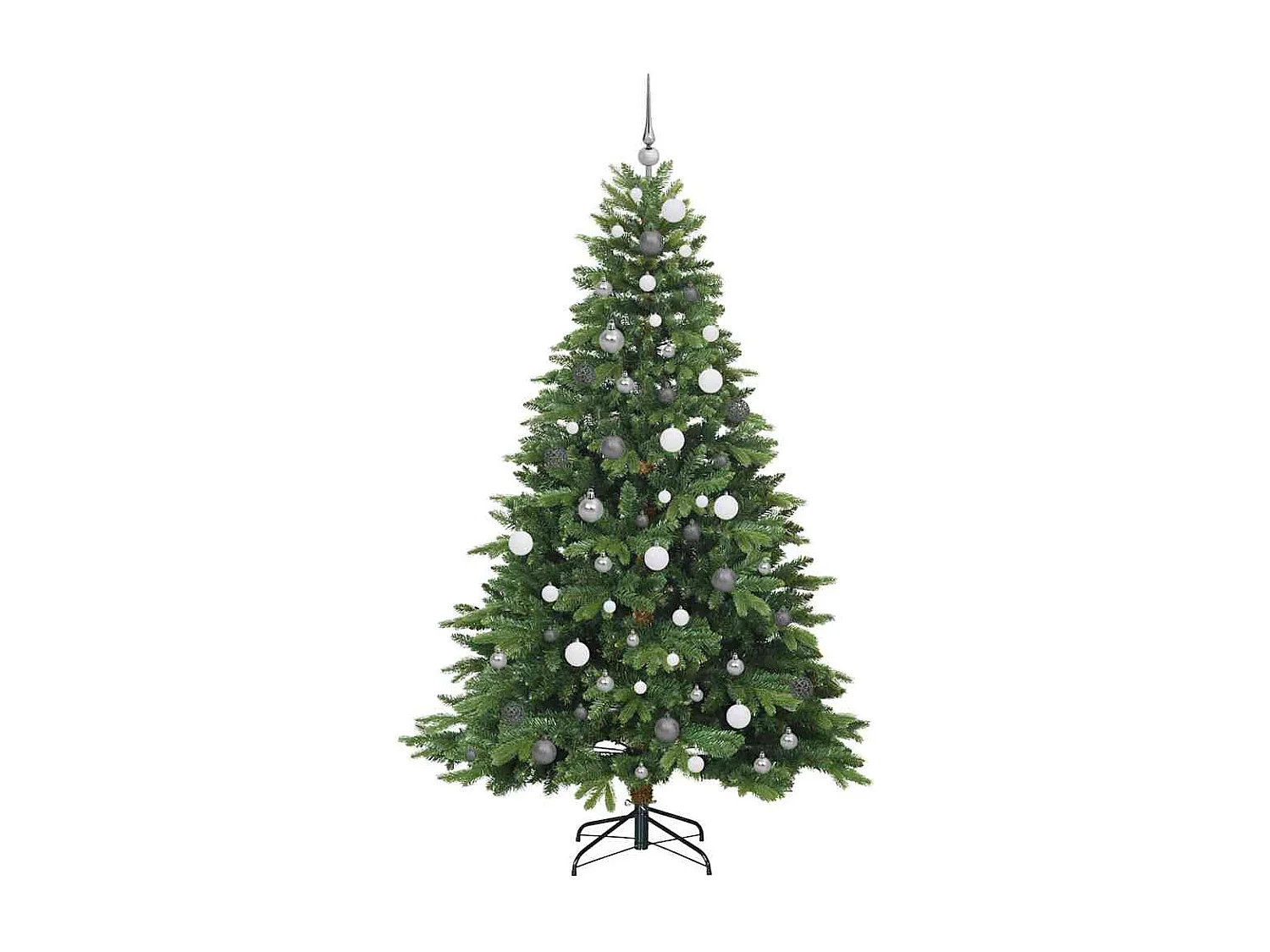 Sapin de Noël artificiel avec 300 LED Vert 210 cm PE et PVC