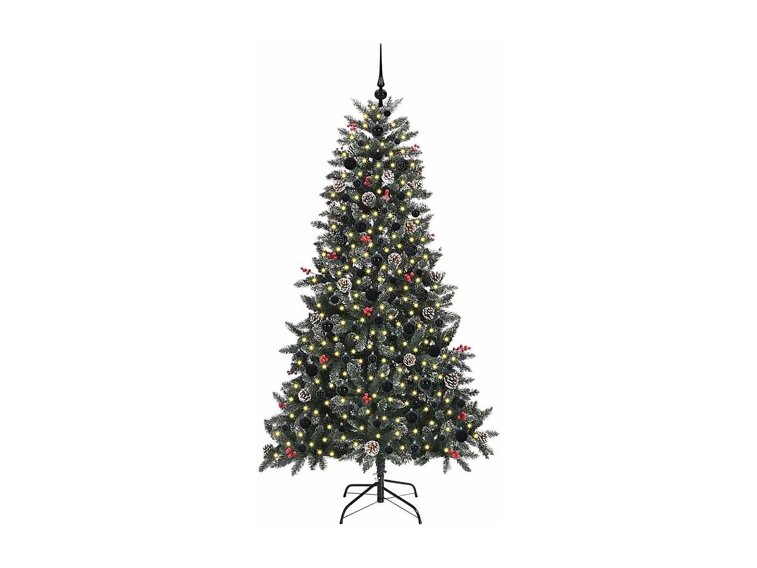 Kunstkerstboom met 300 LED's Groen 99 x 99 x 180 cm