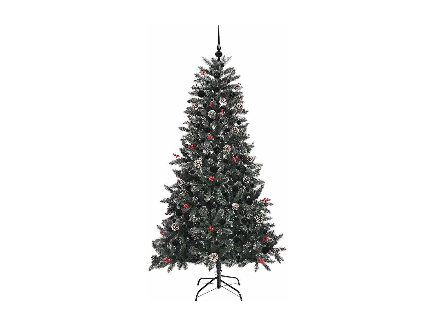 Kunstkerstboom met 300 LED's Groen 99 x 99 x 180 cm