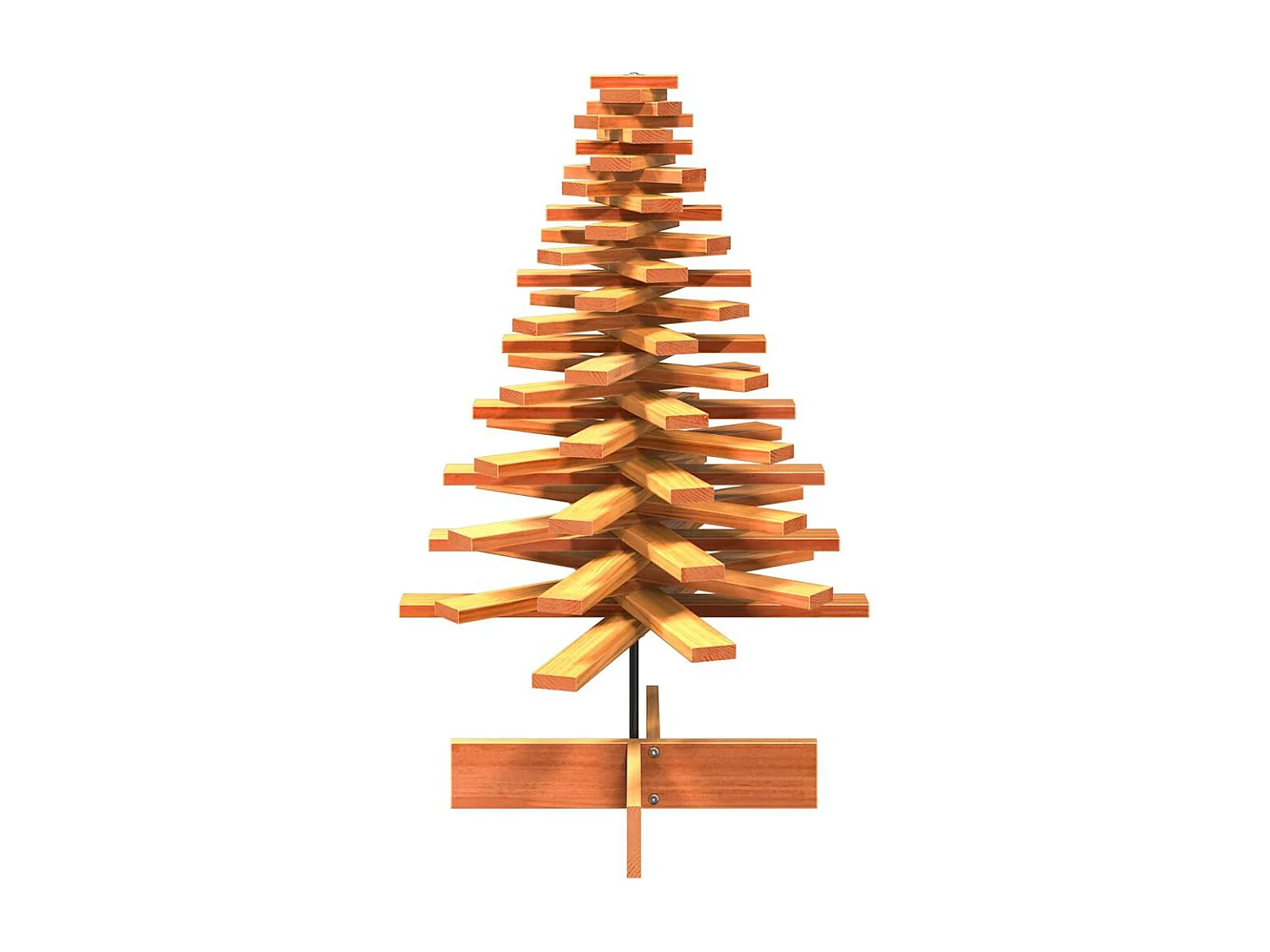 Albero di Natale in legno per decorazione 100 cm in legno massello di pino