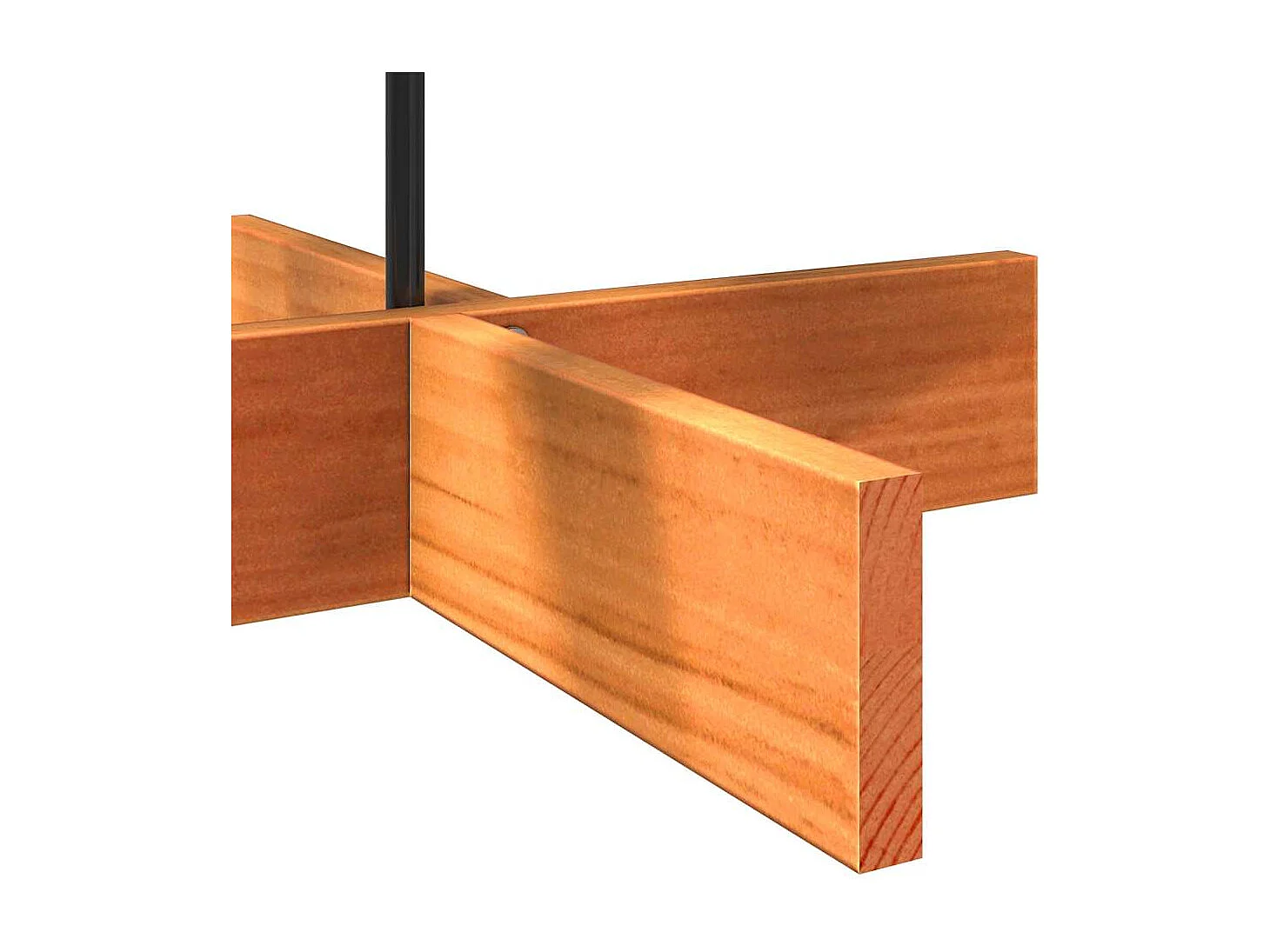 Houten kerstboom ter decoratie 100 cm massief grenenhout