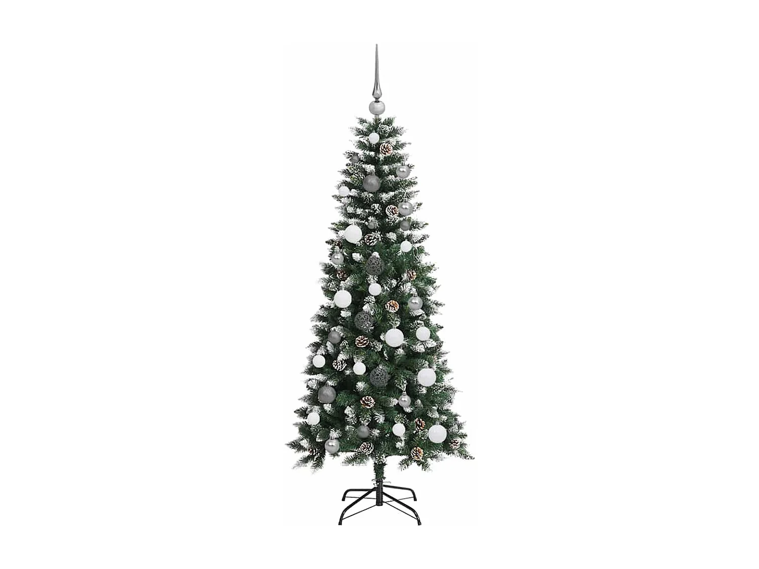 Sapin de Noël artificiel avec 150 LED Vert 66 x 66 x 150 cm