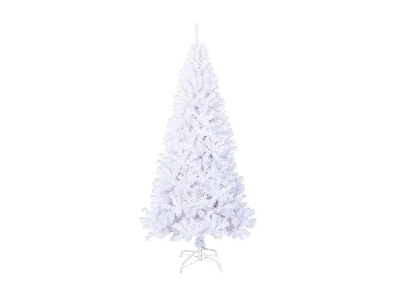 Künstlicher Weihnachtsbaum mit dicken Ästen weiß 210cm PVC
