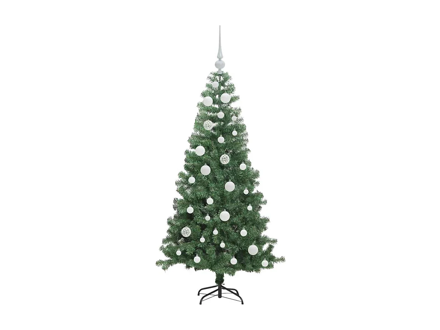 Kerstboom met 150 LED's met standaard Groen 120 cm PVC
