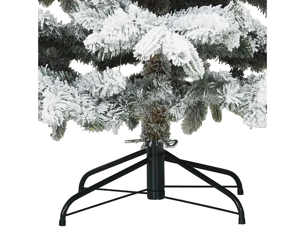 Sapin de Noël artificiel à branches pliantes, duveteux de neige