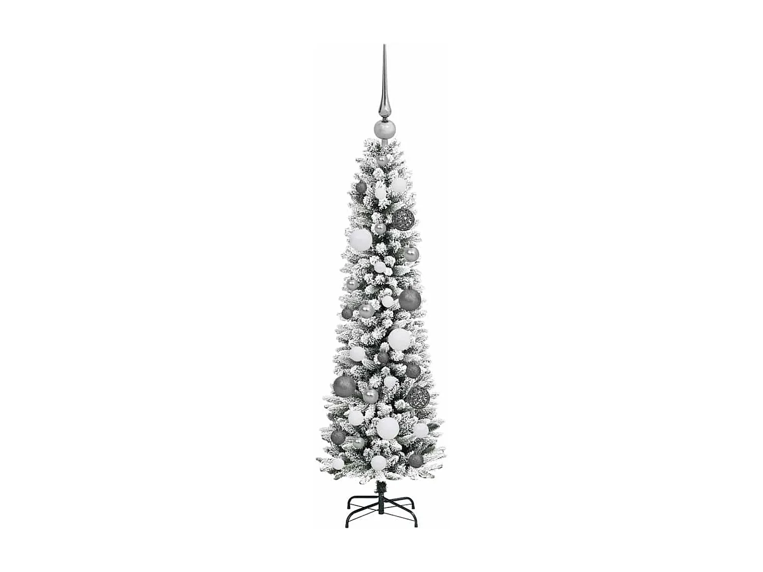 Sapin de Noël artificiel Blanc 120 cm PVC, métal et plastique