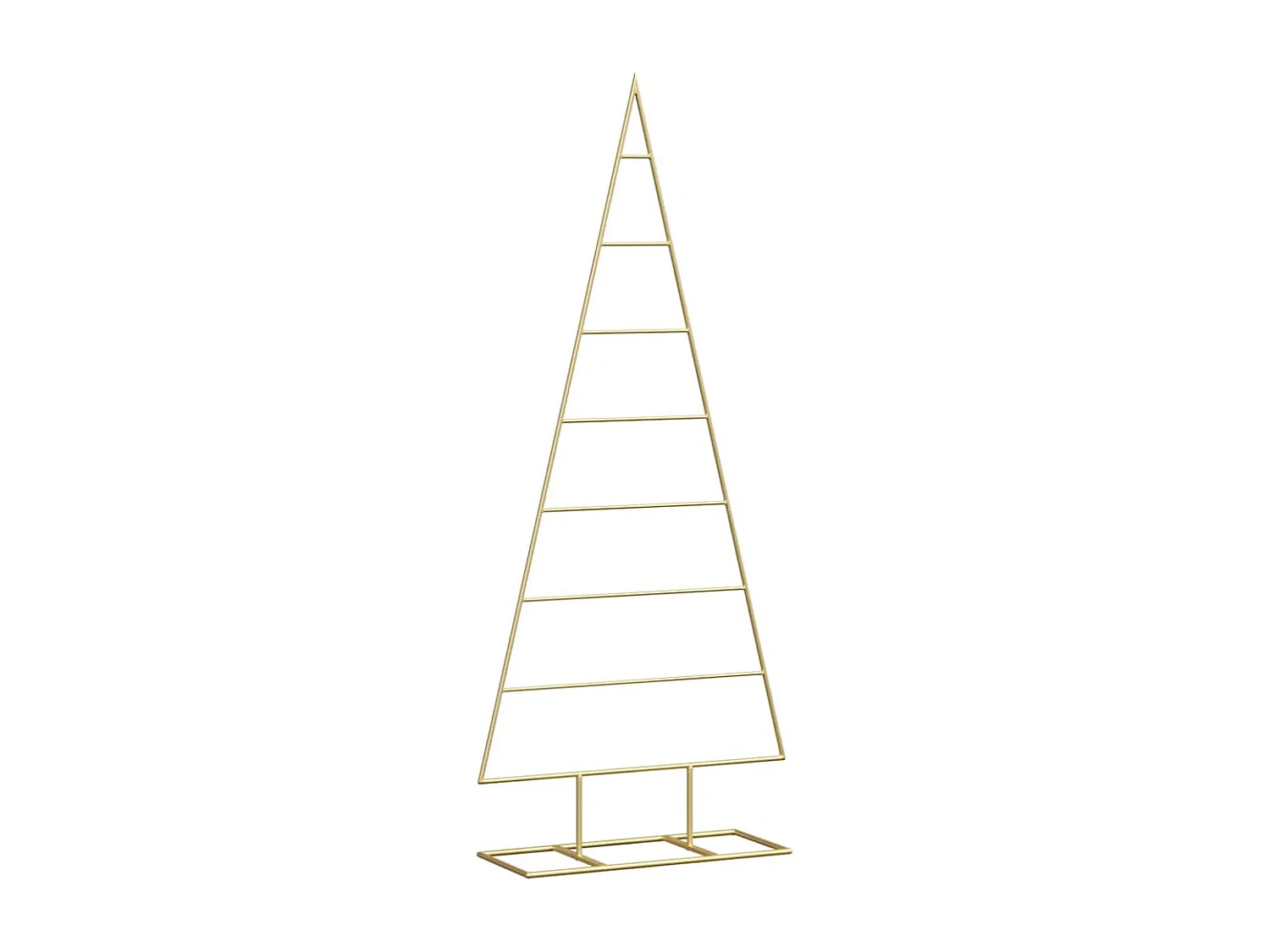 Arbre de Noël en métal Doré 125 cm Acier peint par poudre