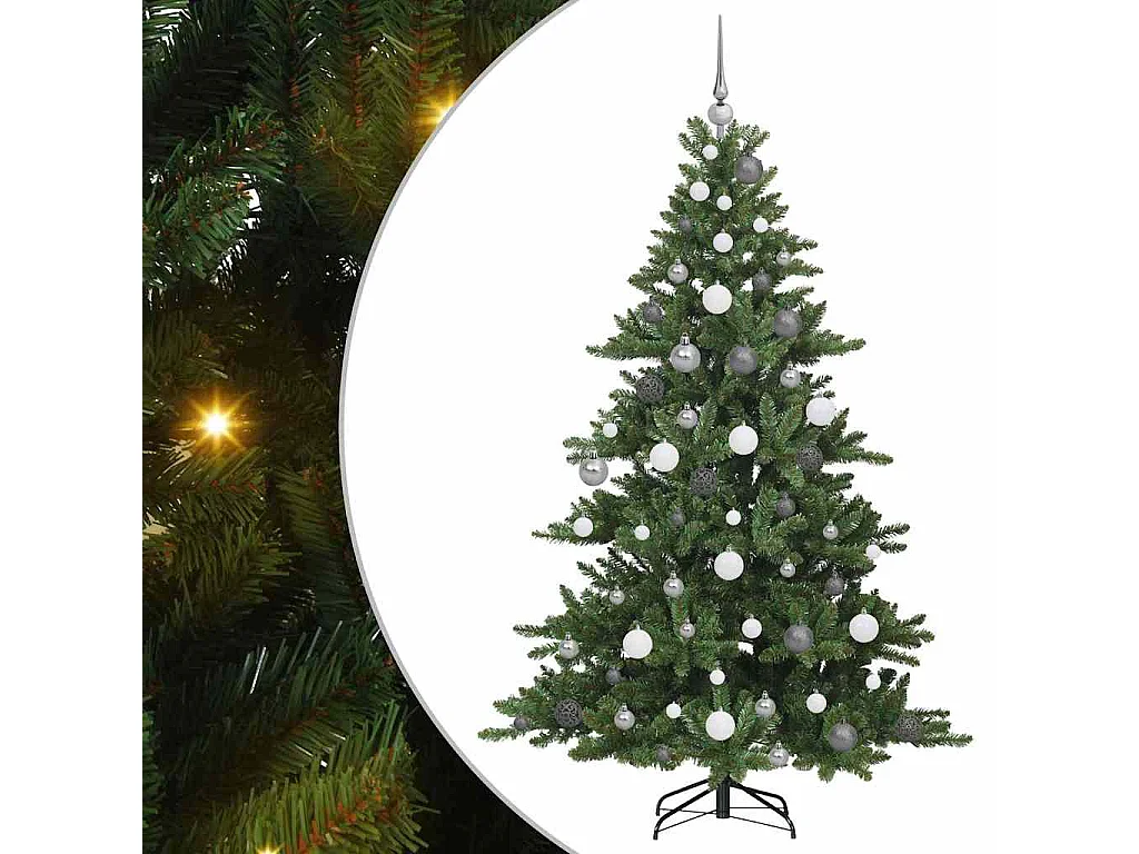 Sapin de Noël Artificiel à Branches Articulées 180 cm PVC