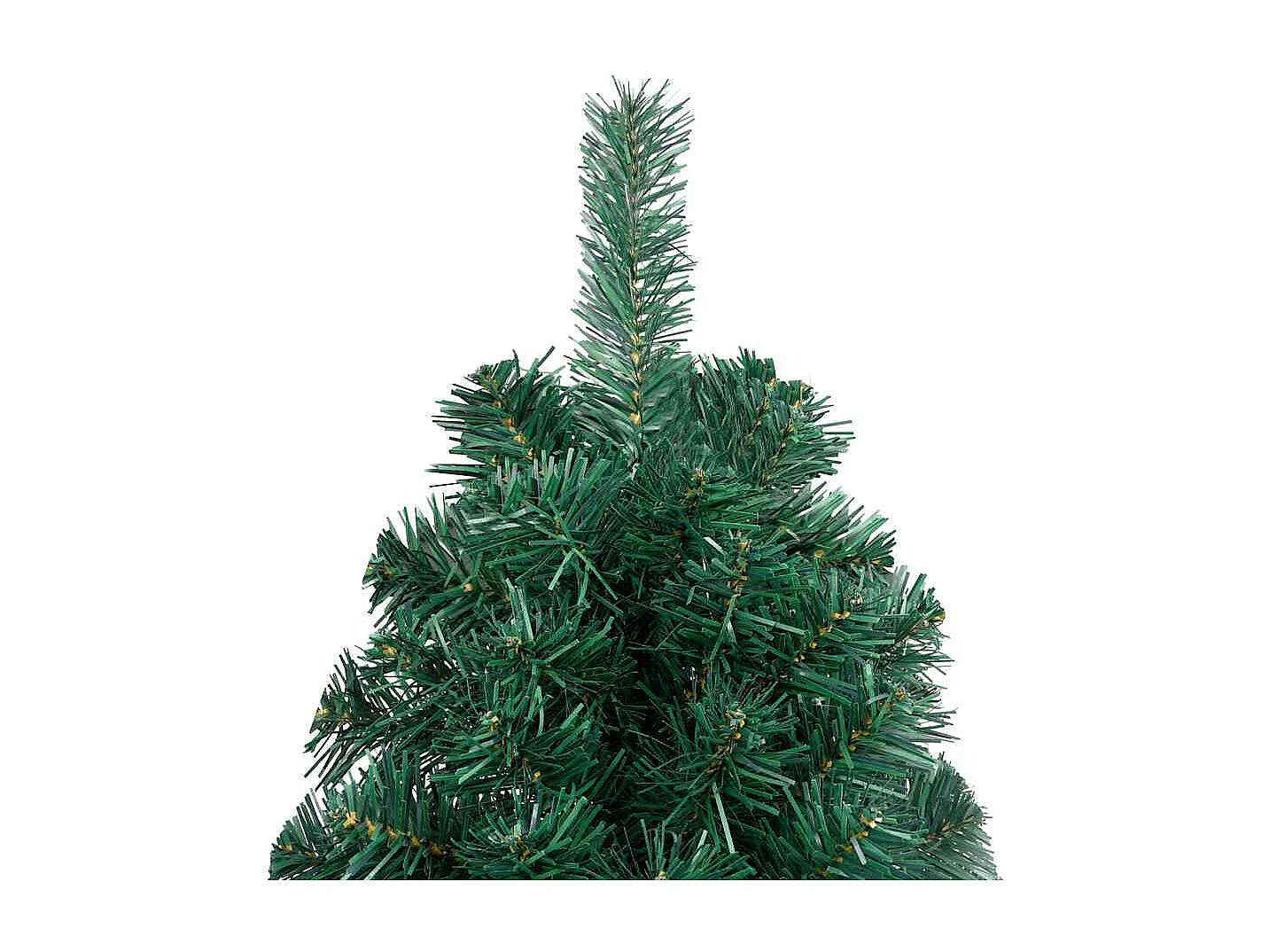 Albero di Natale artificiale preilluminato con palline verdi, 150 cm
