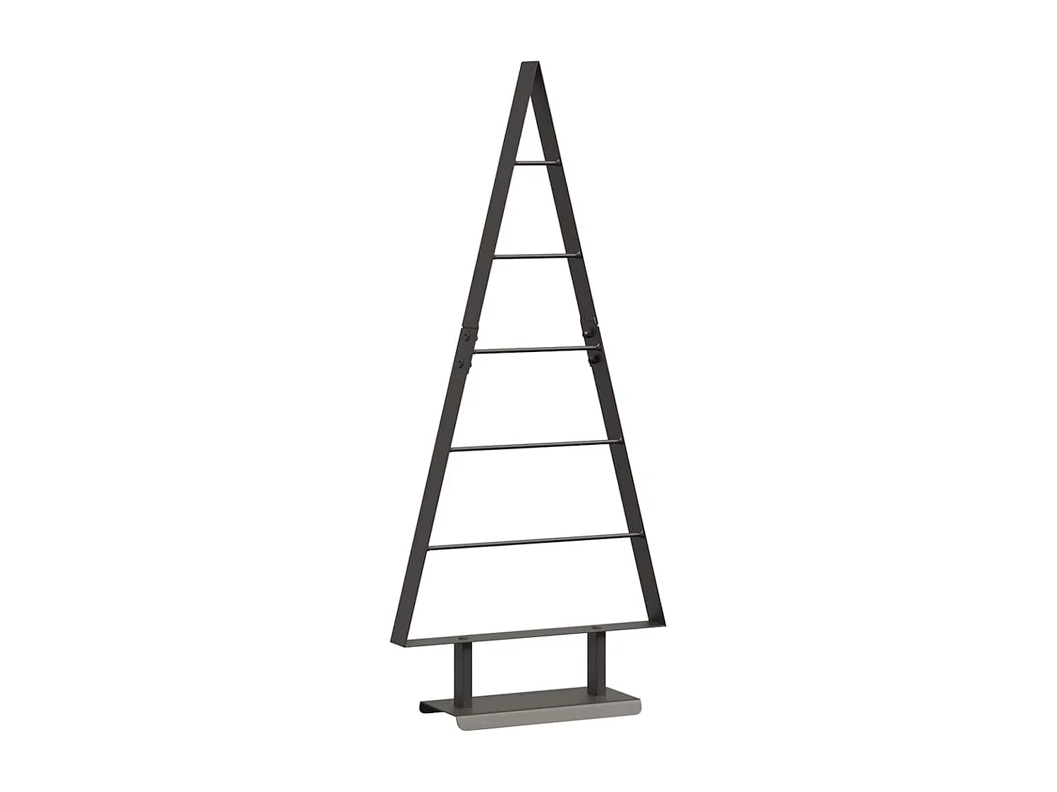 Albero di Natale in metallo con supporto Nero 90 cm Acciaio