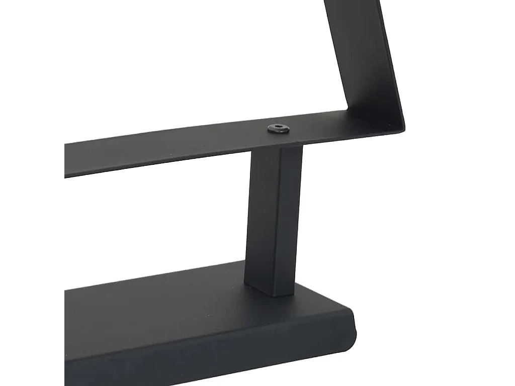 Albero di Natale in metallo con supporto Nero 90 cm Acciaio