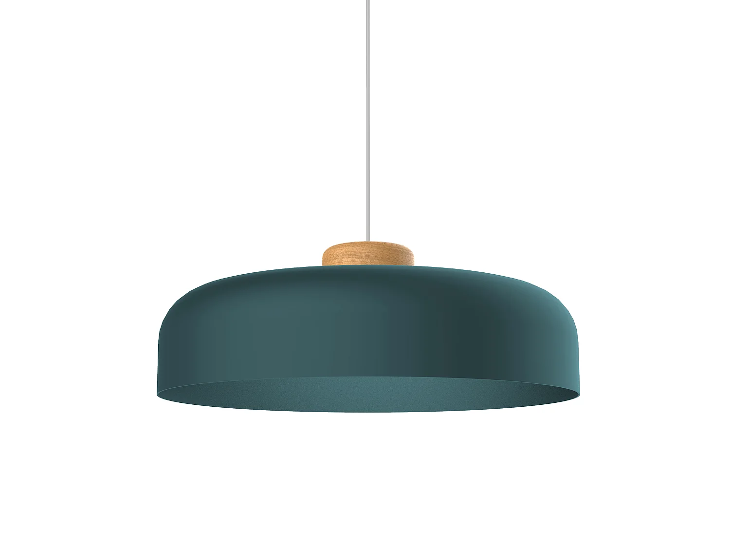 BOIS Suspension, 1XE27, max 42W, métal, bleu méditerranéen, D40cm