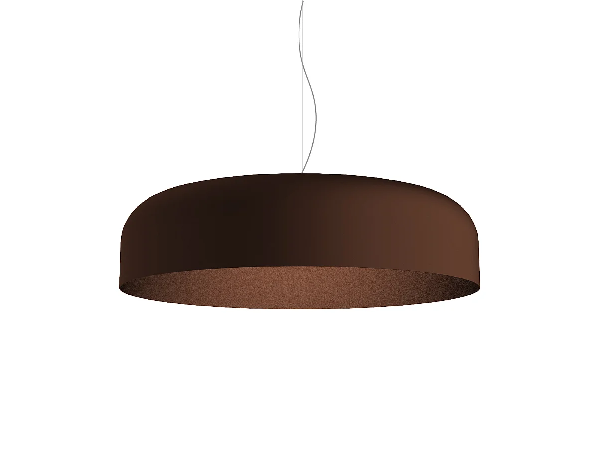 TUZZI Suspension, 1xE27, max 42W, métal, marron corten/blanc, D.50cm