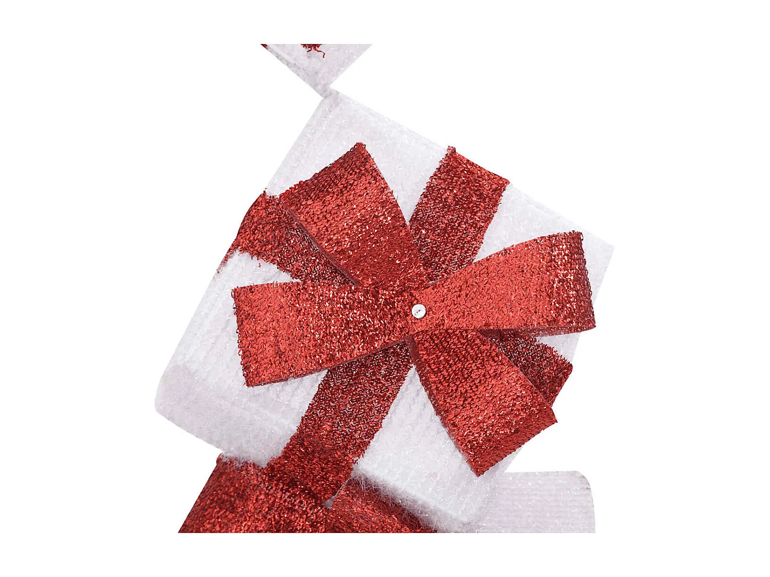 Boîte-cadeau de décoration de Noël 80 LED blanc chaud