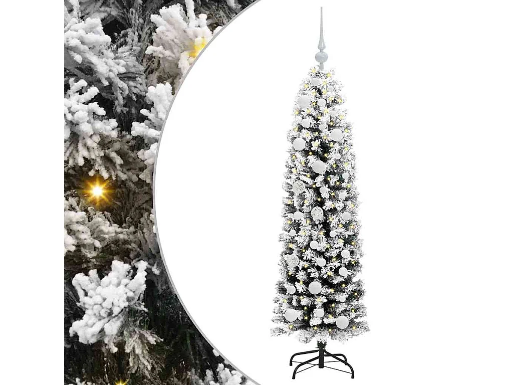 Sapin de Noël artificiel Vert 150 cm PVC et acier et plastique