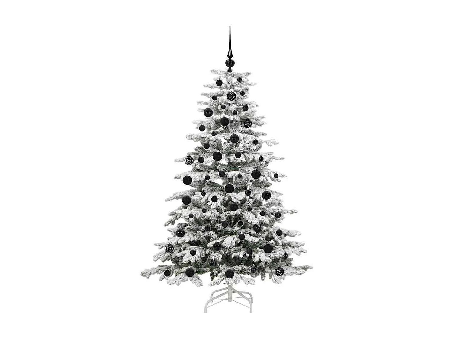Albero di Natale artificiale con rami incernierati bianco 180 cm