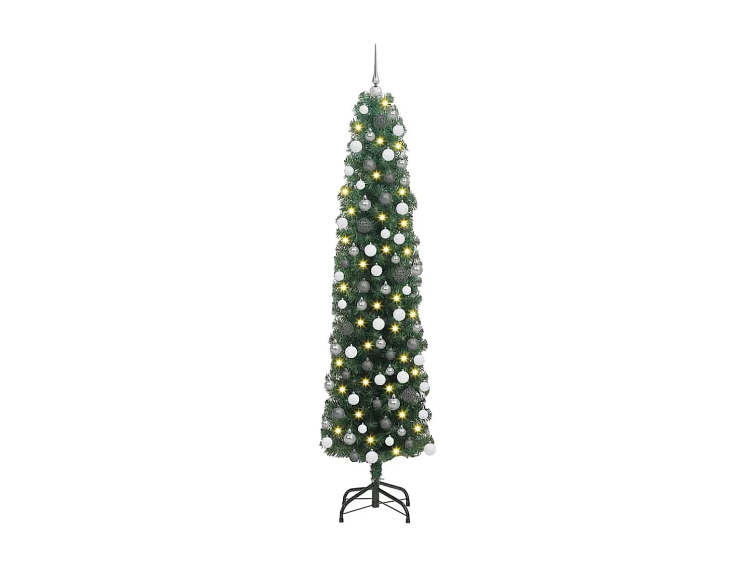 Kunstkerstboom Groen 180 cm PVC en staal en kunststof