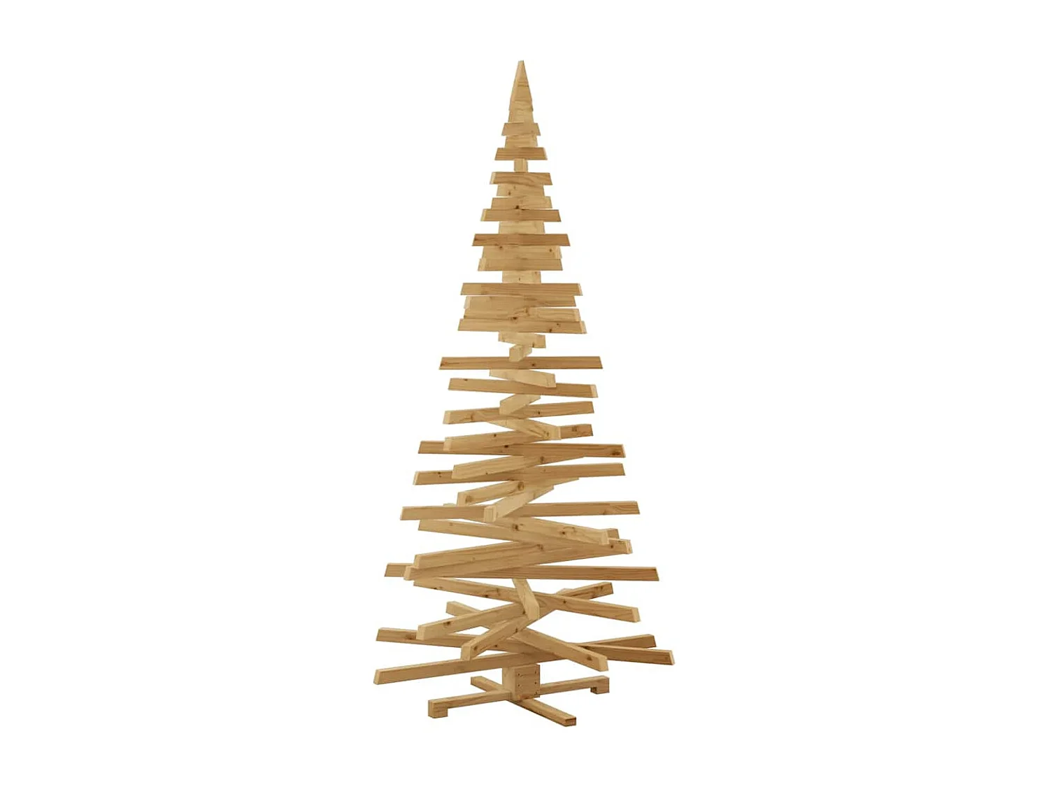 Weihnachtsbäume mit Ständer Braun 210 cm Massivholz Kiefer