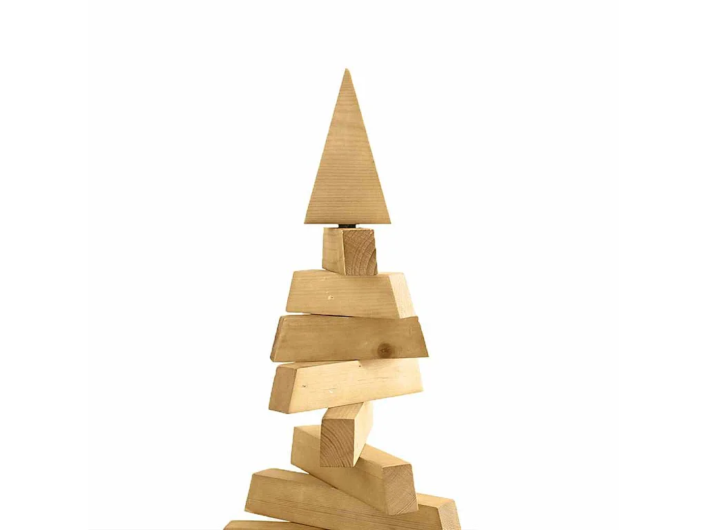 Weihnachtsbäume mit Ständer Braun 210 cm Massivholz Kiefer