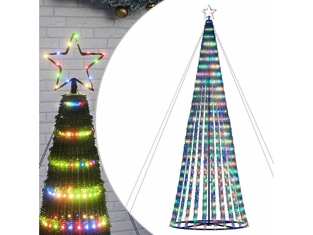 LED Kerstboom 1028 gekleurde LED's 403 cm