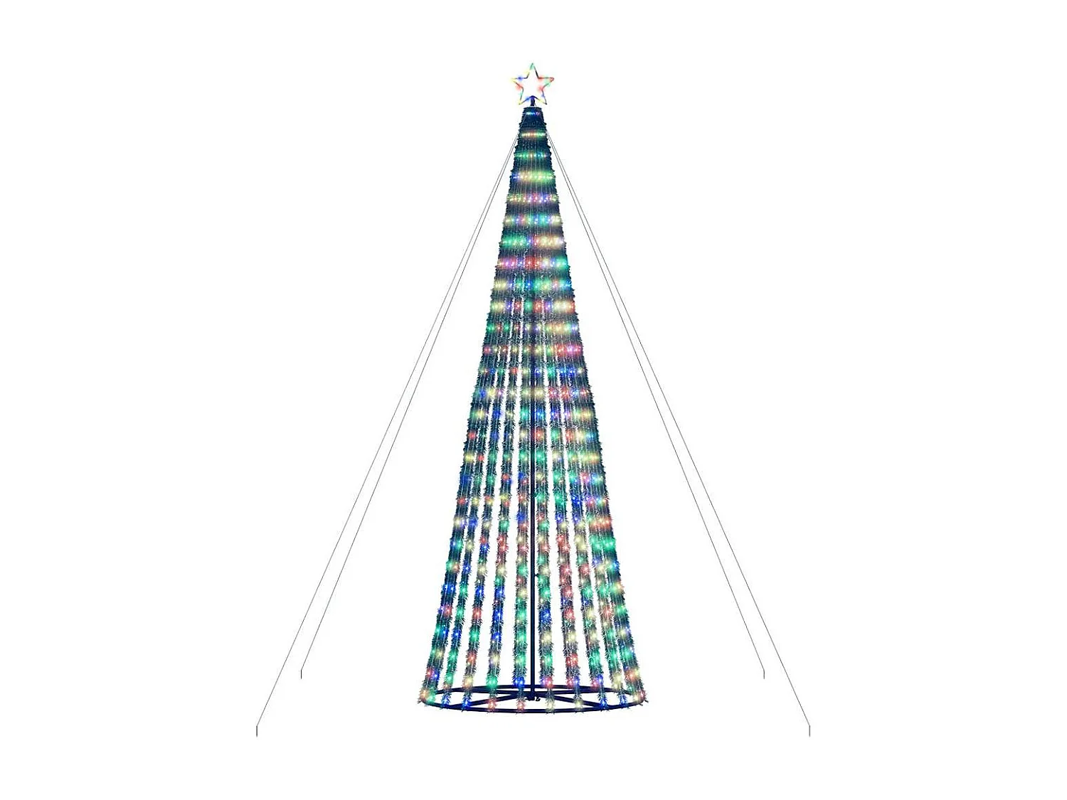 LED Kerstboom 1028 gekleurde LED's 403 cm