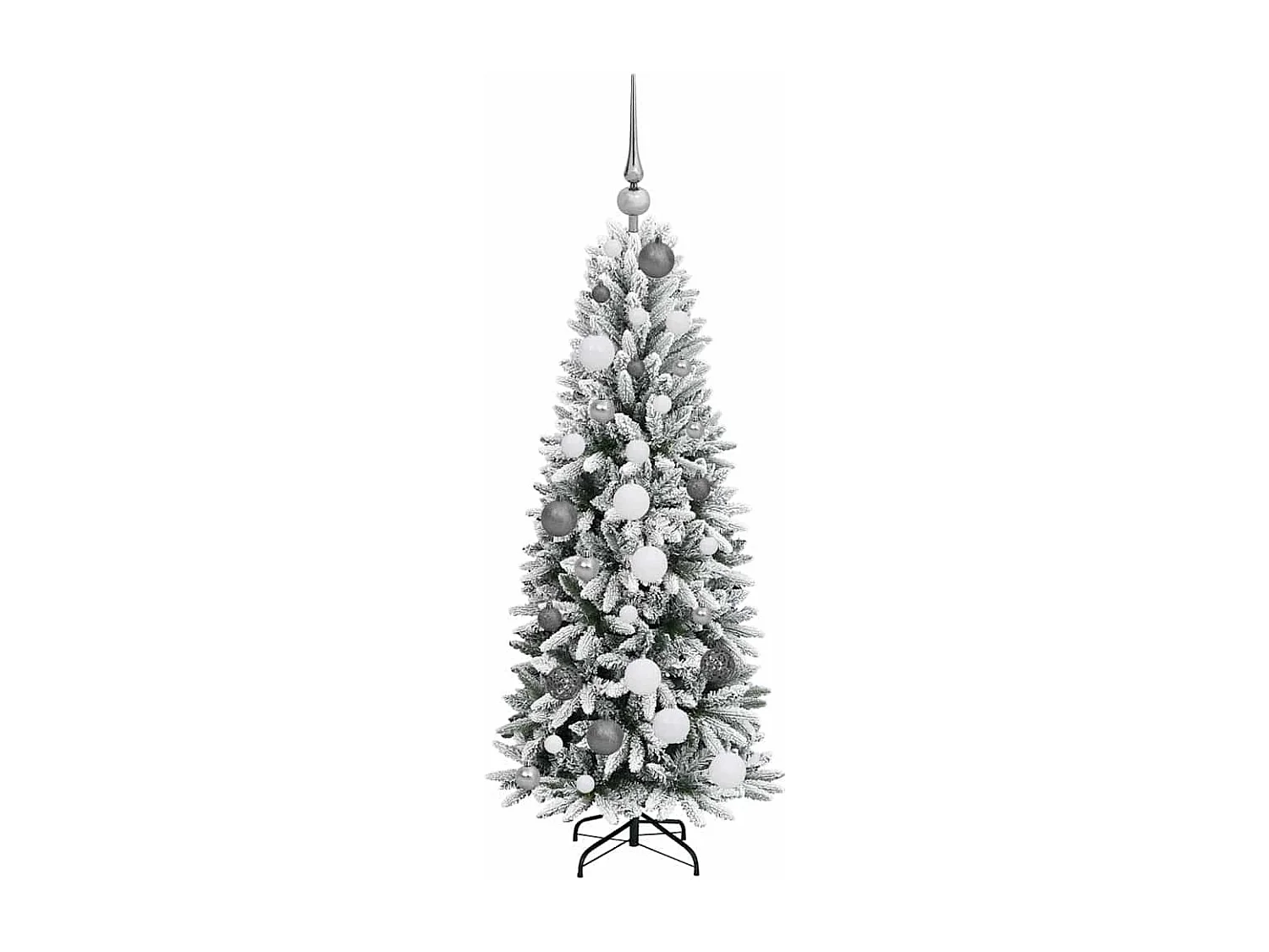 Sapin de Noël artificiel avec 150 LED Blanc 53 x 53 x 120 cm