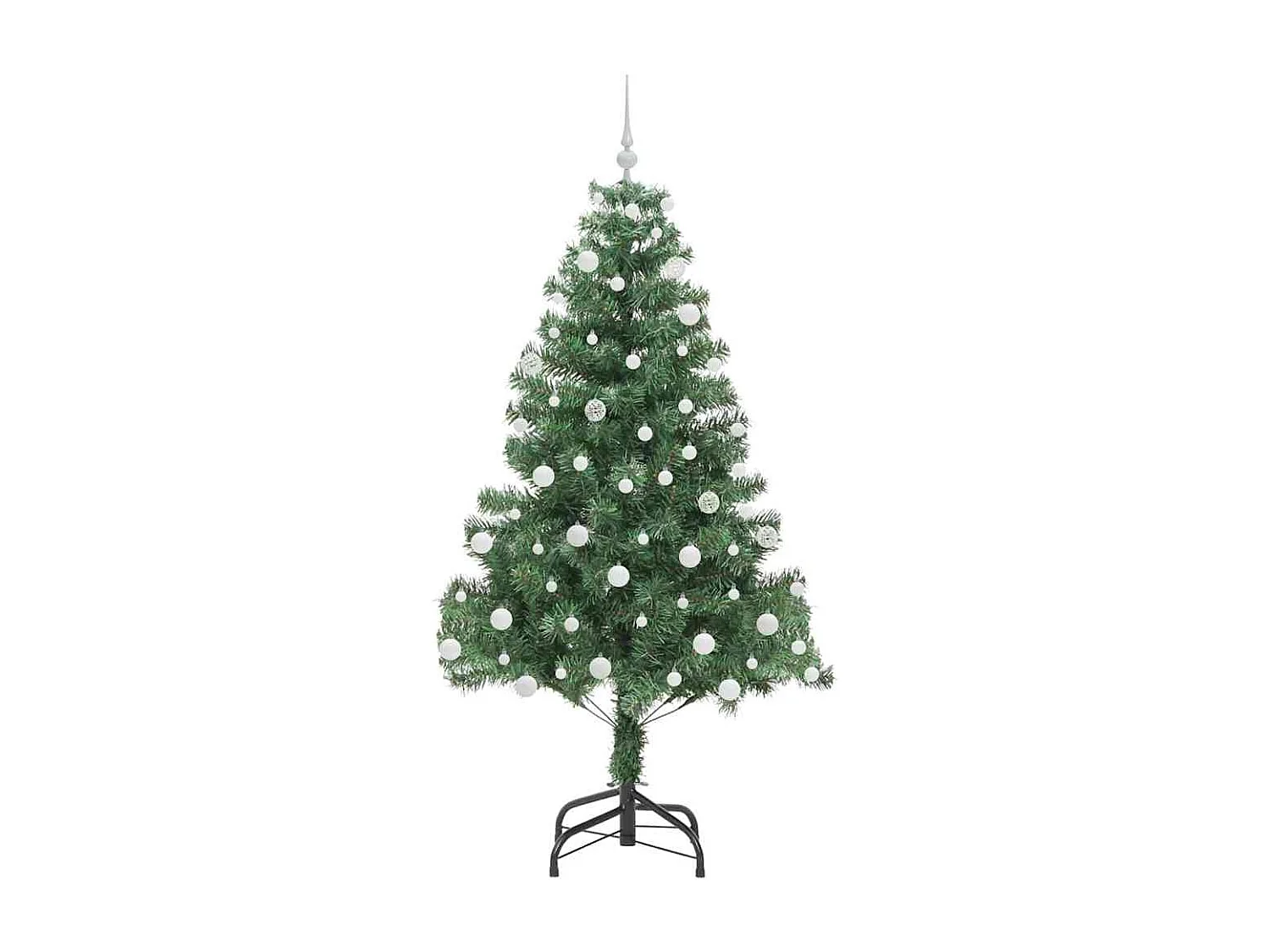 Albero di Natale con 300 LED con supporto Verde 180 cm PVC