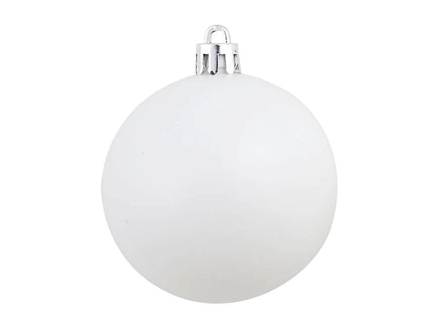 Ensemble de boules de Noël 100 pcs 3/4/6 cm Blanc/Gris