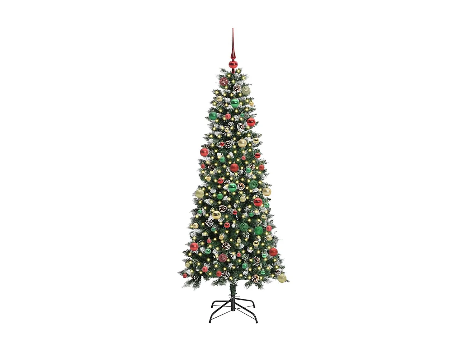 Sapin de Noël artificiel avec 300 LED Vert 76 x 76 x 180 cm