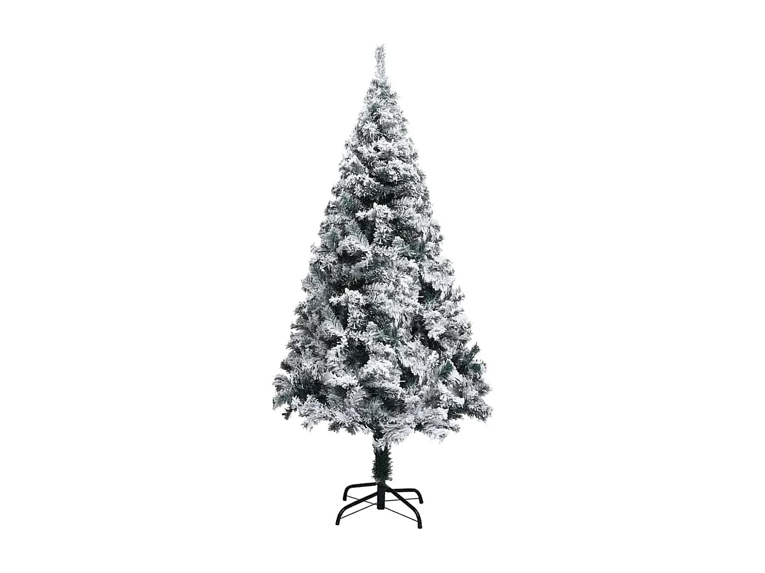 Künstlicher Weihnachtsbaum Grün 150 cm PVC, Stahl und Kunststoff