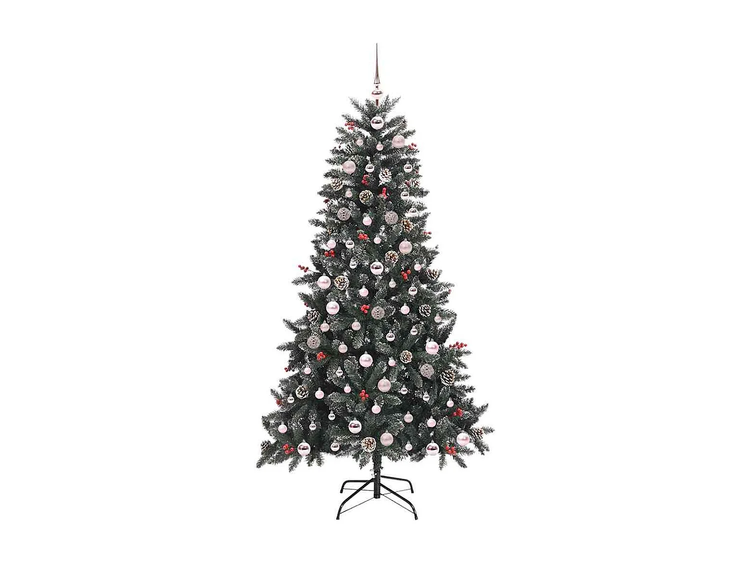 Kunstkerstboom met 300 LED's Groen 99 x 99 x 180 cm