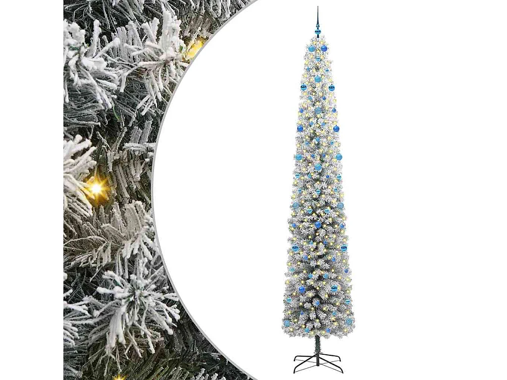 Kunstkerstboom Groen 300 cm PVC en staal en kunststof