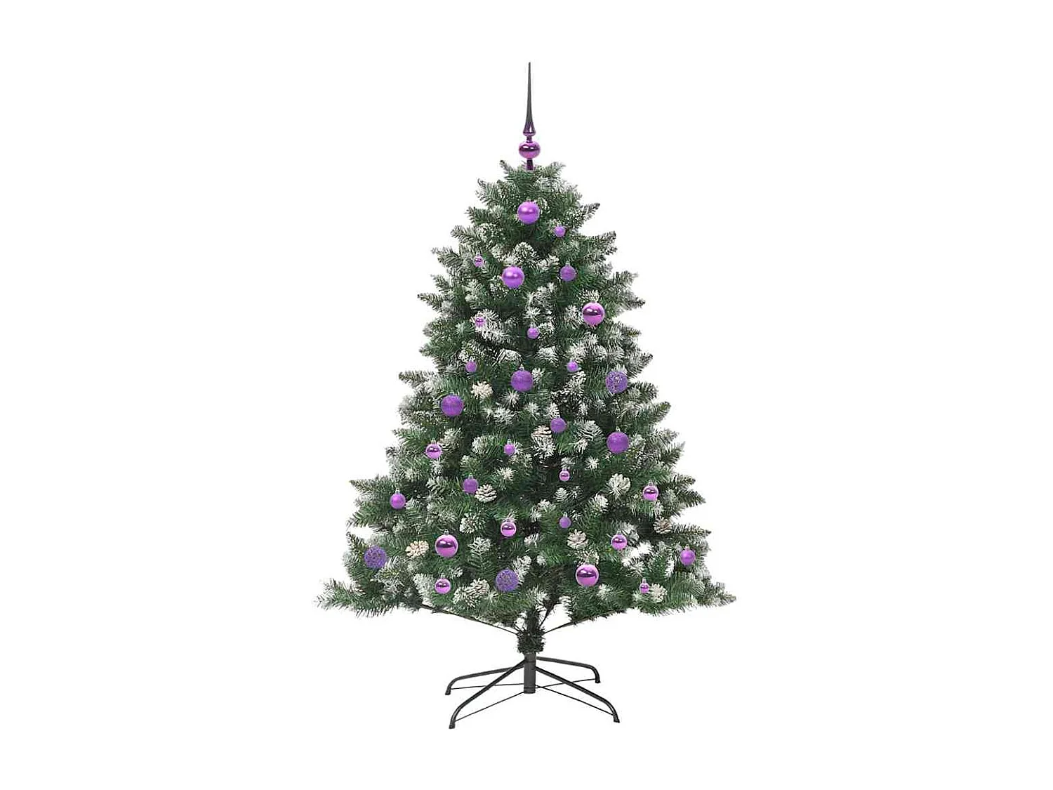 Sapin de Noël artificiel avec 150 LED Vert 105 x 105 x 150 cm