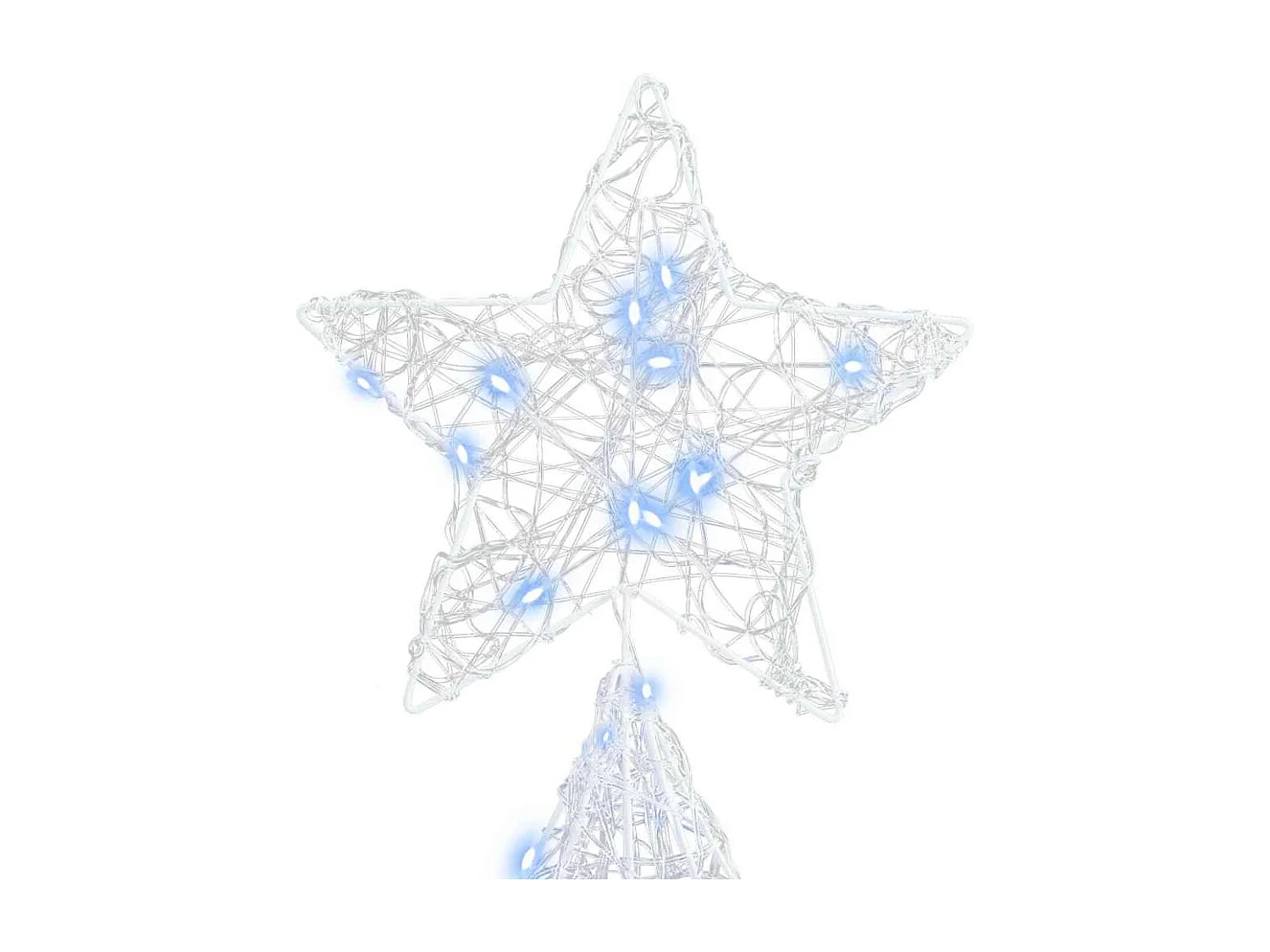 Sapin de Noël avec 240 LED Blanc froid 180 cm Acrylique