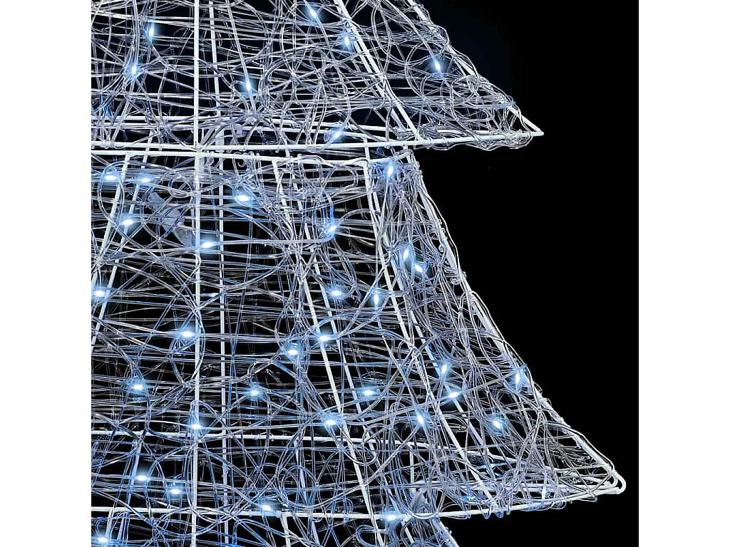 Sapin de Noël avec 240 LED Blanc froid 180 cm Acrylique