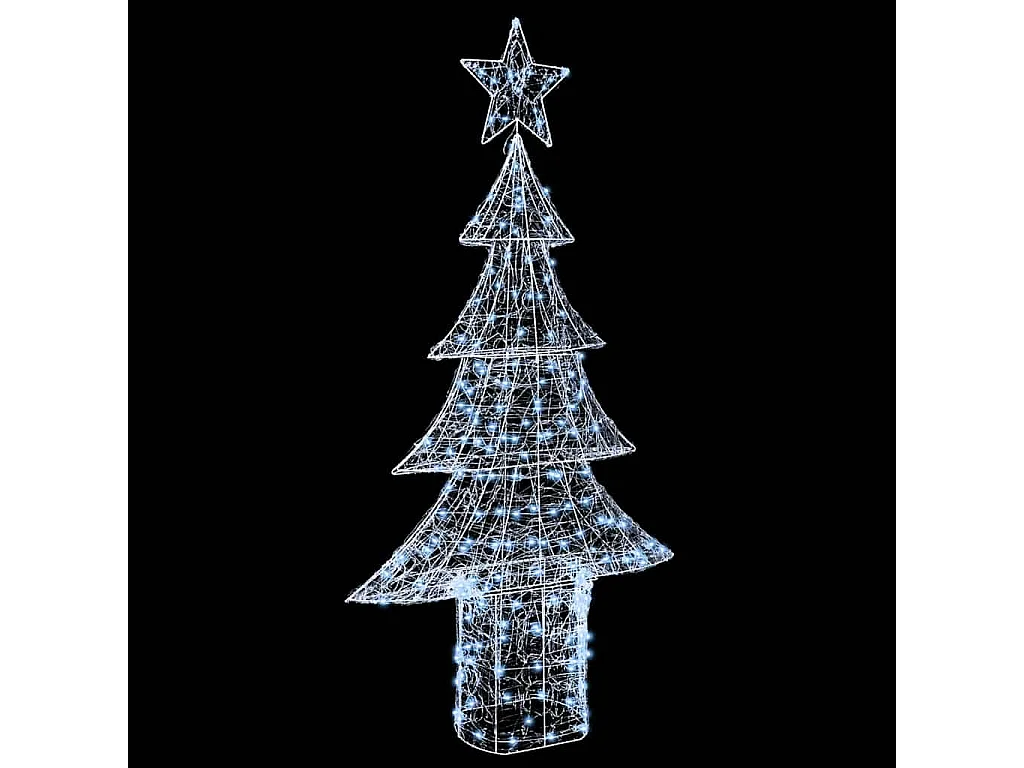 Kerstboom met 240 LED's Koud Wit 180 cm Acryl