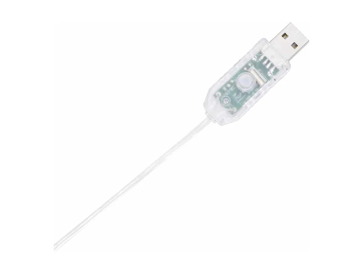 Sapin de Noël à LED 80 LED blanc chaud 120 cm