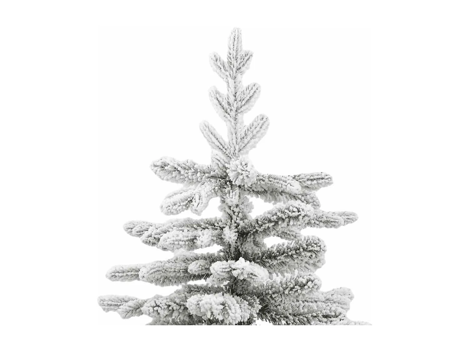 Albero di Natale artificiale con cerniera e neve ricoperti di neve 240 cm