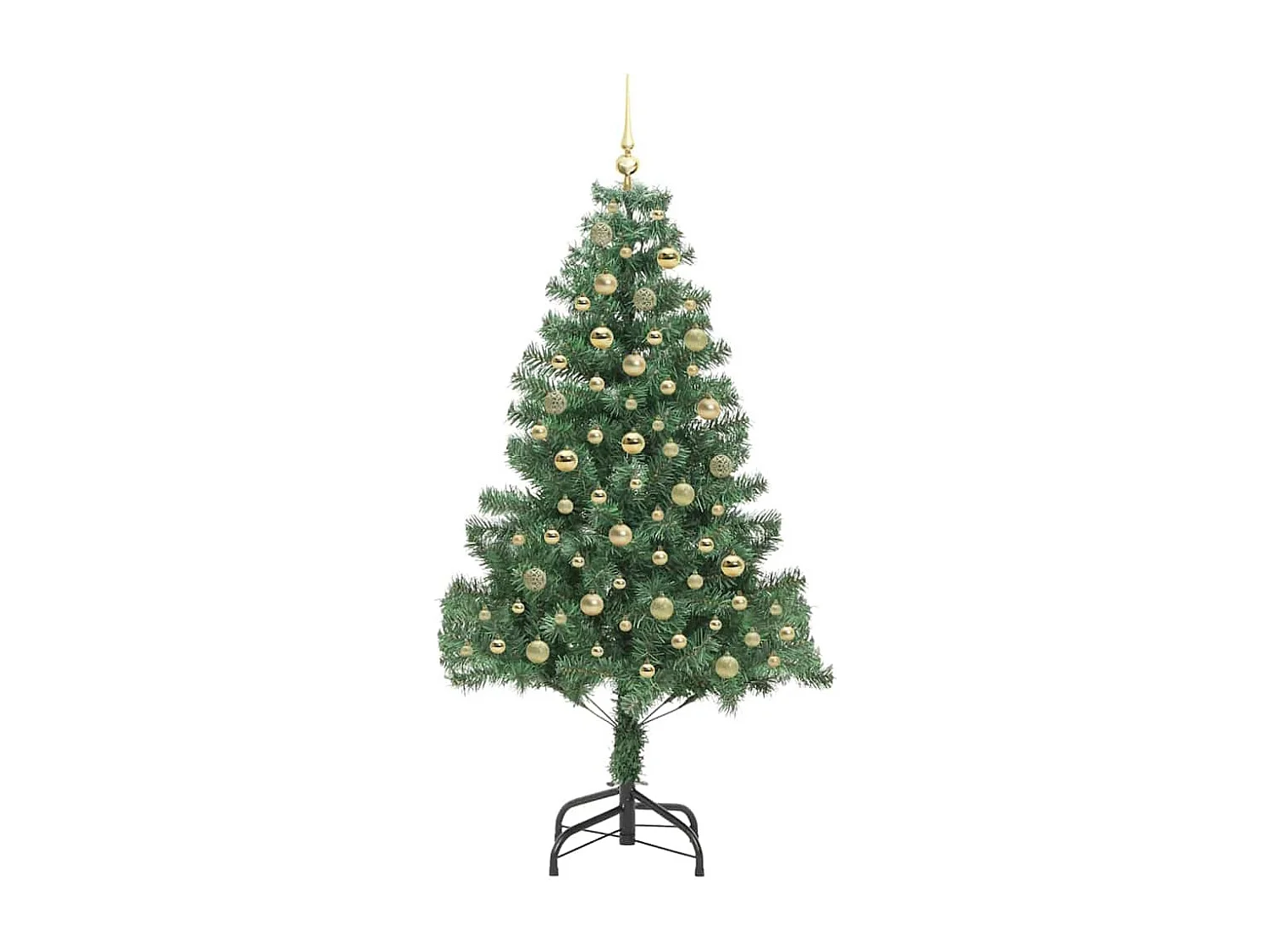 Sapin de Noël avec 300 LED avec support Vert 180 cm PVC