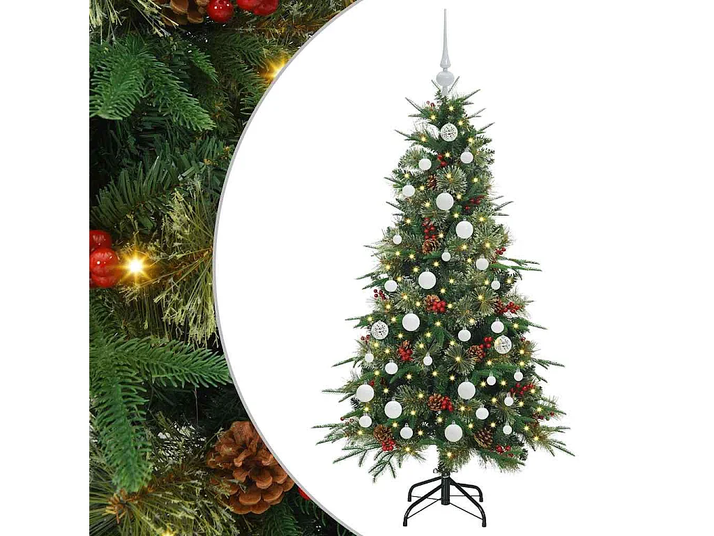 Sapin de Noël Artificiel à Branches Articulées Vert 150 cm