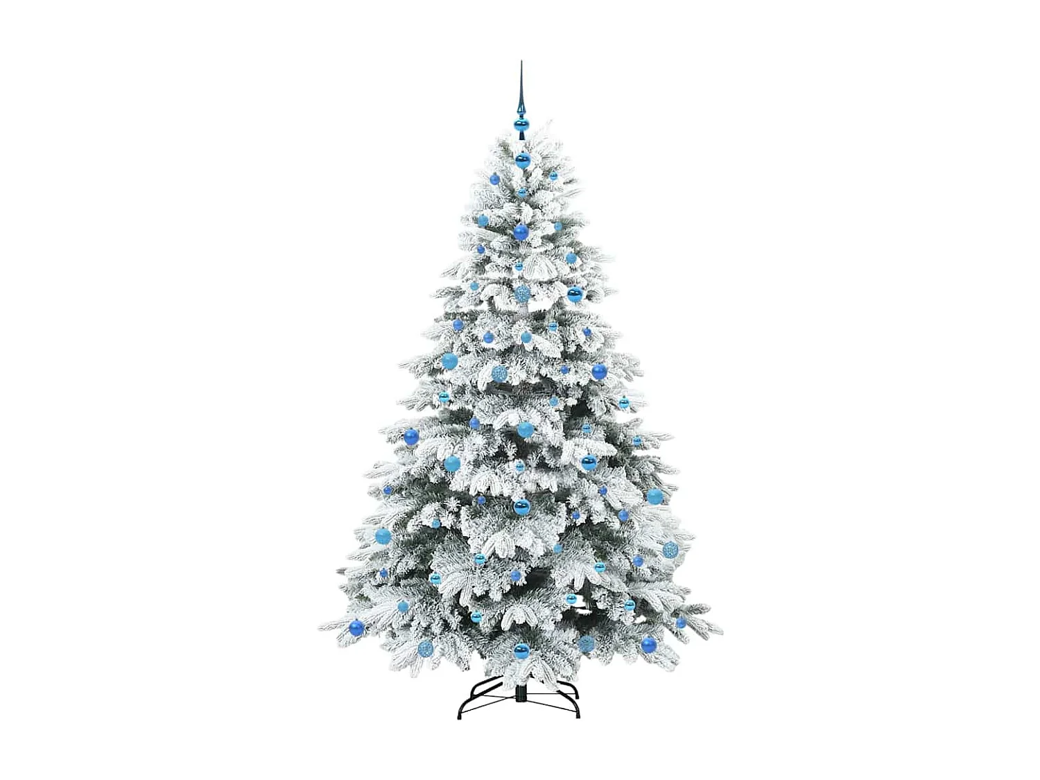 Albero di Natale artificiale con 300 LED Verde 210 cm PE e PVC
