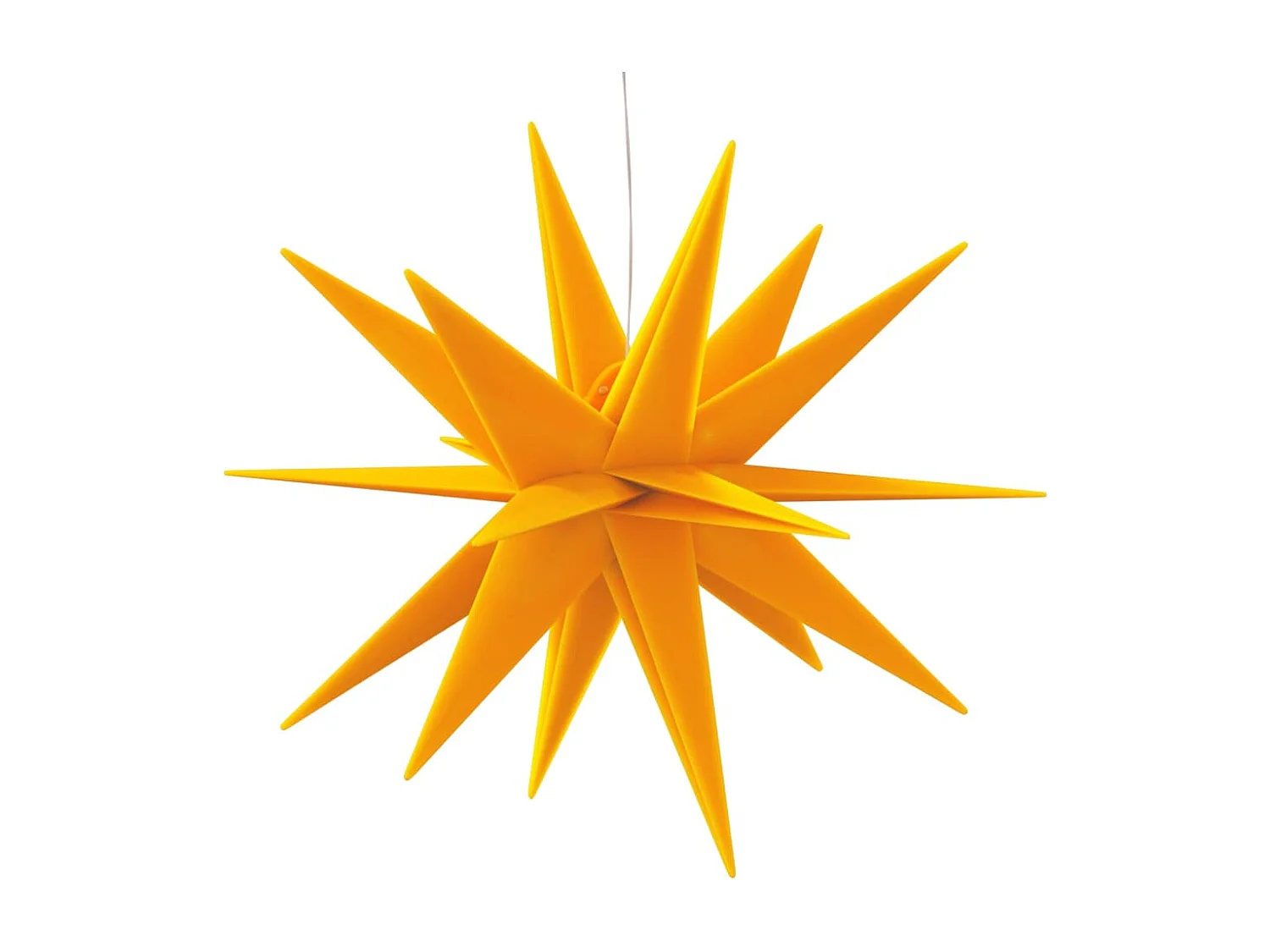 Luce di Natale con LED pieghevole giallo 43 cm