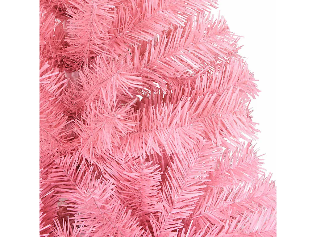 Sapin de Noël avec 150 LED avec support Rose 120 cm PVC