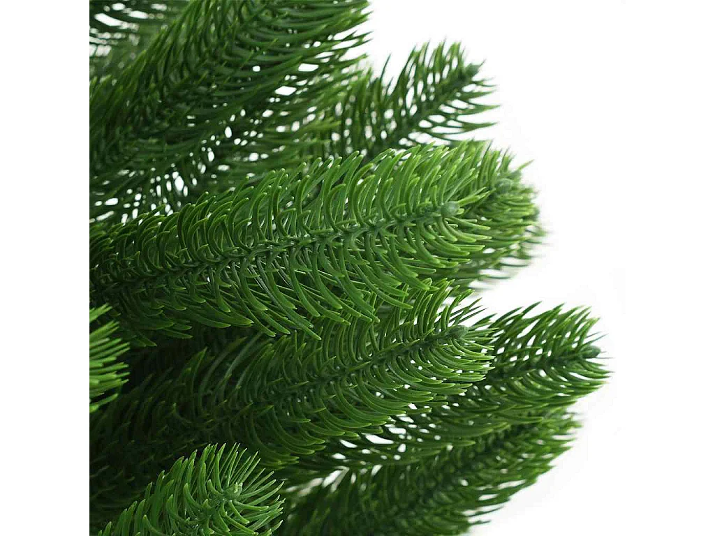 Arbre de Noël artificiel pré-éclairé et boules 180 cm vert