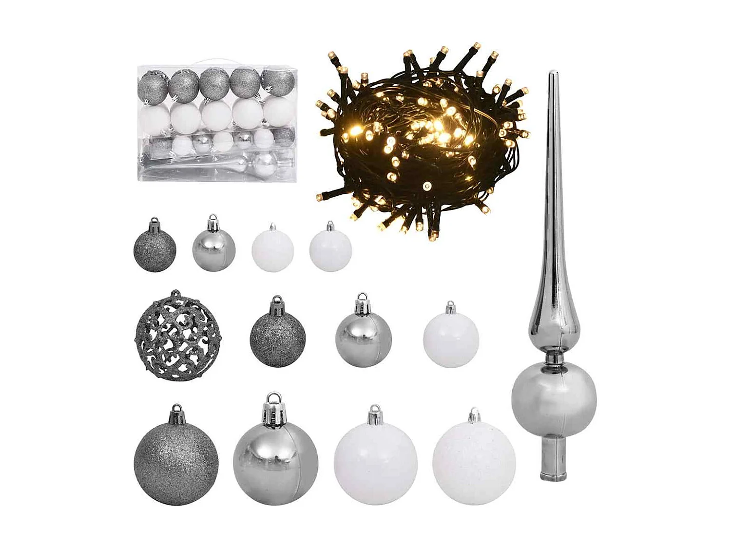 Slanke kunstkerstboom met 150 LED's Groen 150 cm