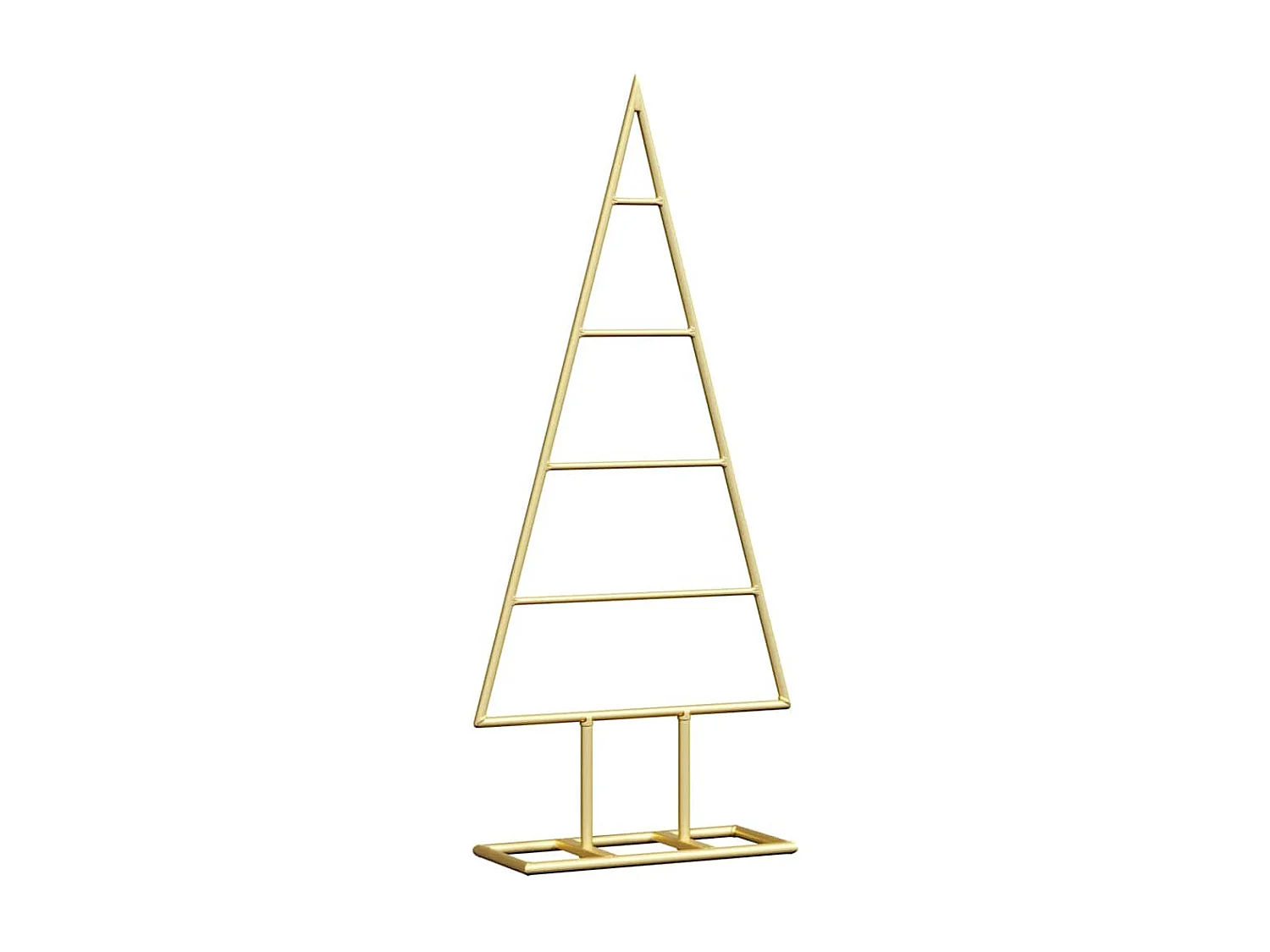Gouden metalen kerstboom 60 cm gepoedercoat staal