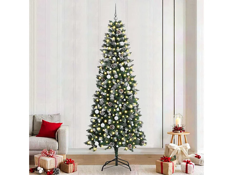 Sapin de Noël artificiel avec 300 LED Vert 96 x 96 x 240 cm